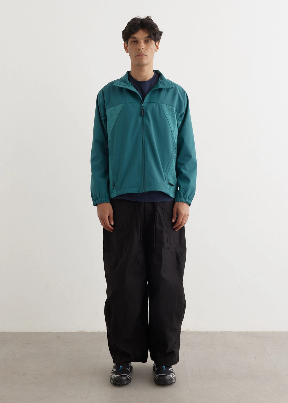 Crisp Air Piece Non Irritating Seams Two Tone Trainings Jacket