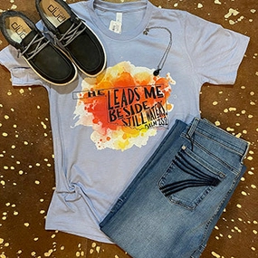 Beside Still Waters Oklahoma Tee Softened Edges Bonded Seam Durability