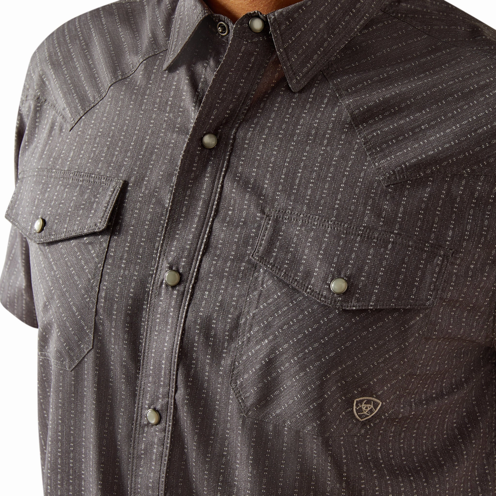 Matte Finish Ariat Men's Grey VentTek Shirt