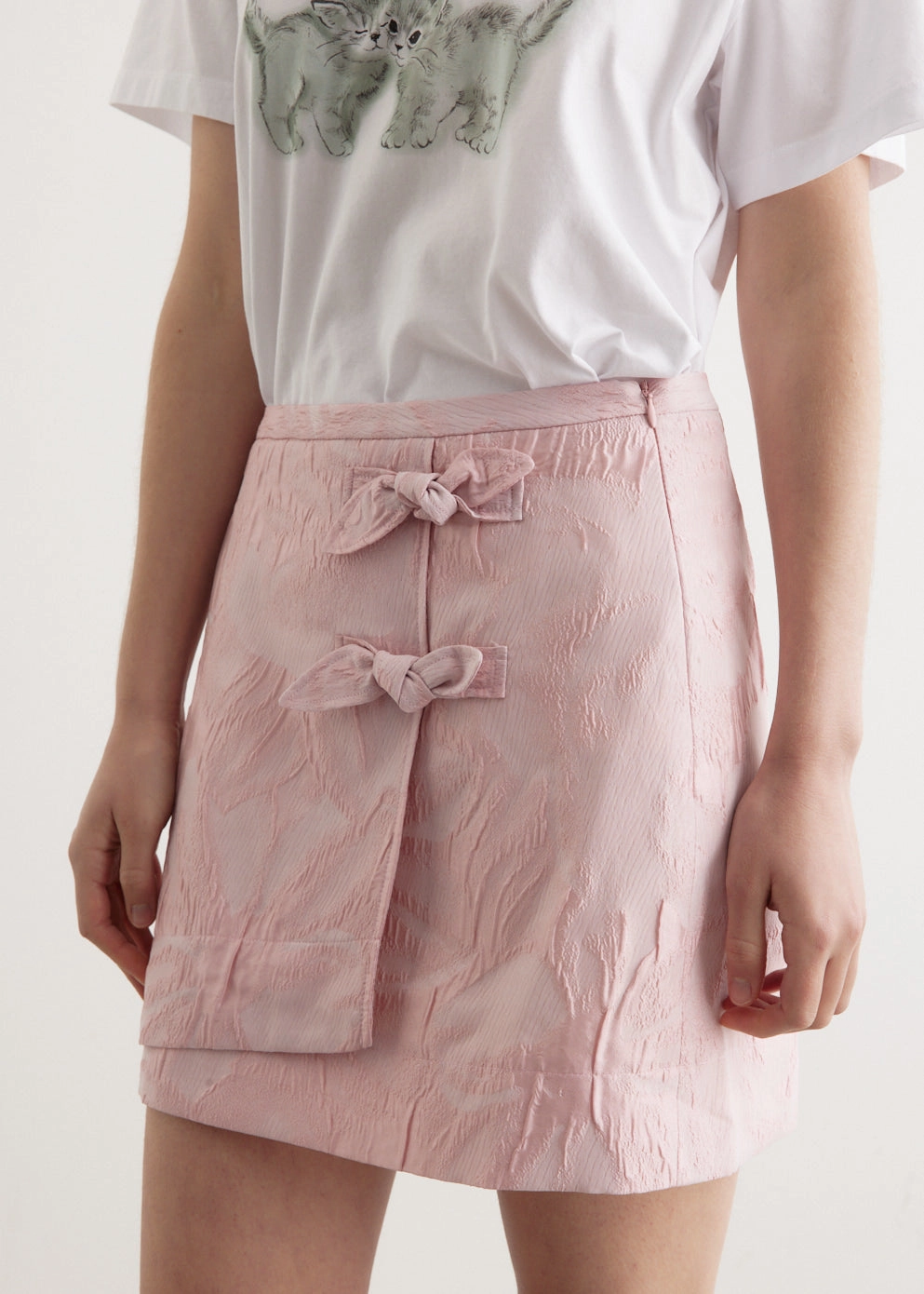 Blogger Favorite Road Trip Textured Cloque Mini Skirt