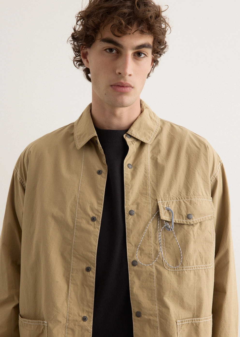 Cordura Cotton Rip Shirt Jacket Flexible Knit