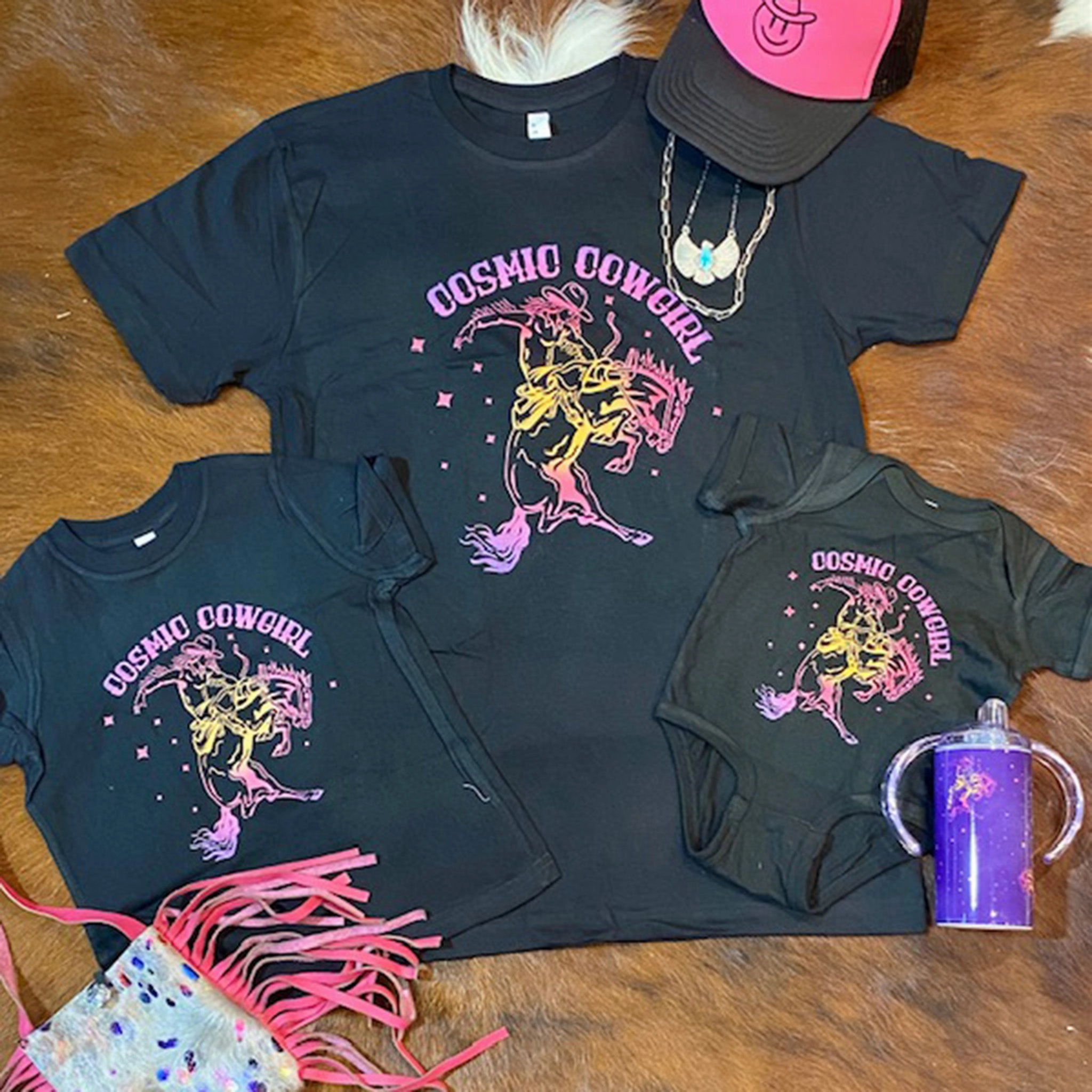 Cosmic Cowgirl Tee SeamlessConstruction EasyClean