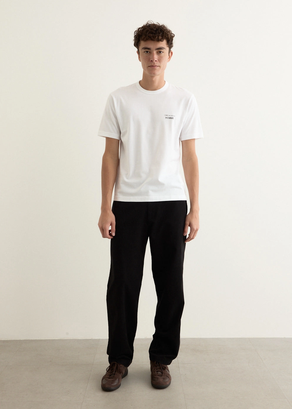 Cotton Jersey Logo T-Shirt Simple and Comfortable Active Layering