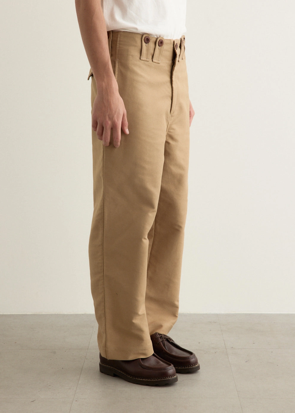 Cotton Moleskin Pants Sporty Appeal