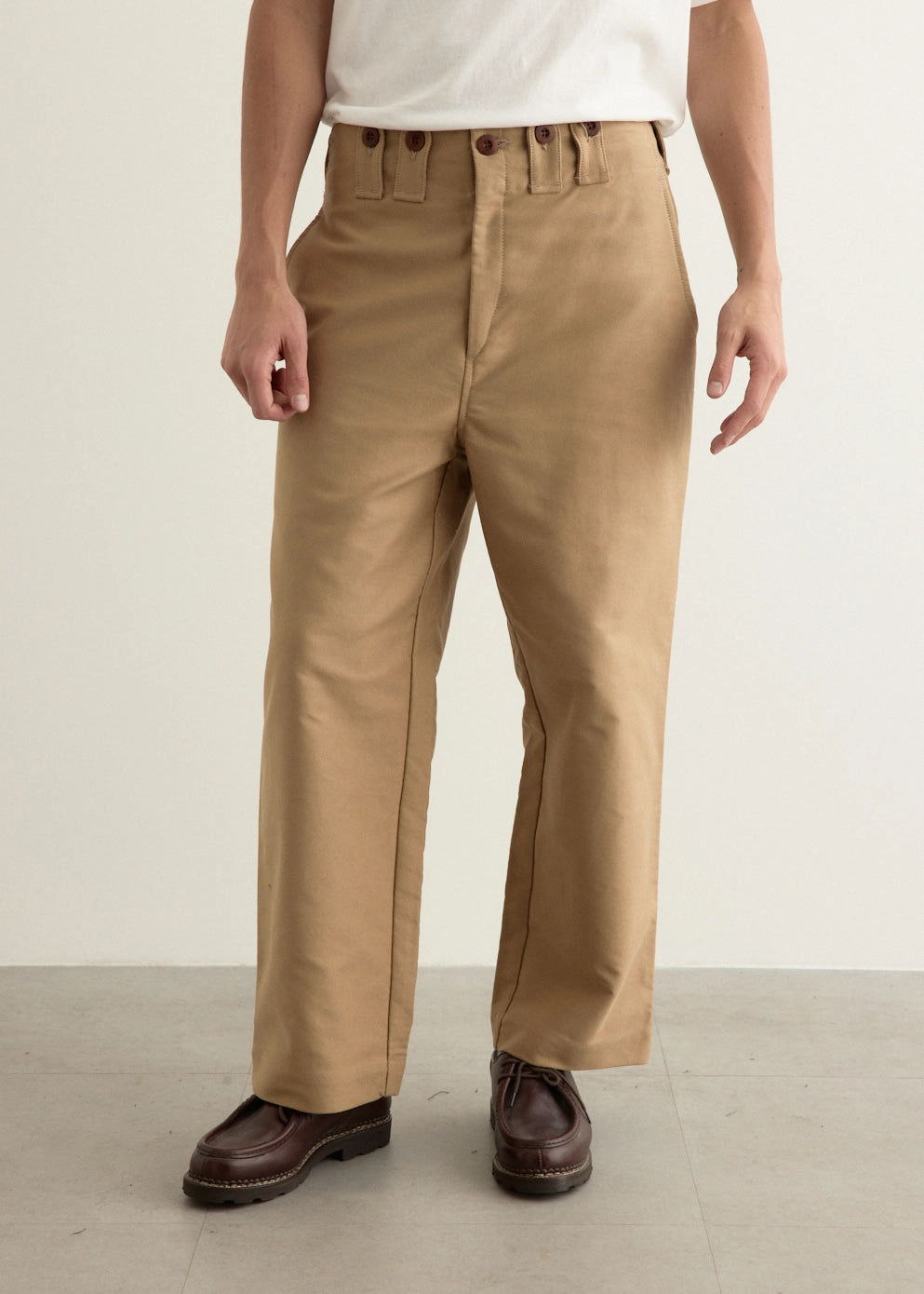Cotton Moleskin Pants Modern Cut