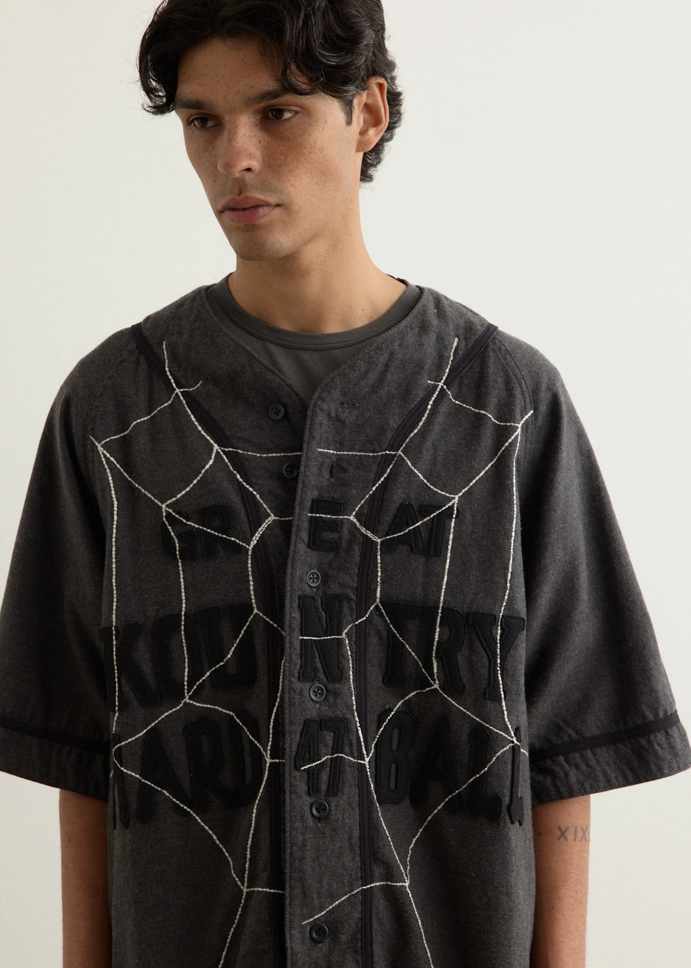 Lightweight Material Cotton Wool GREAT KOUNTRY Baseball Shirt