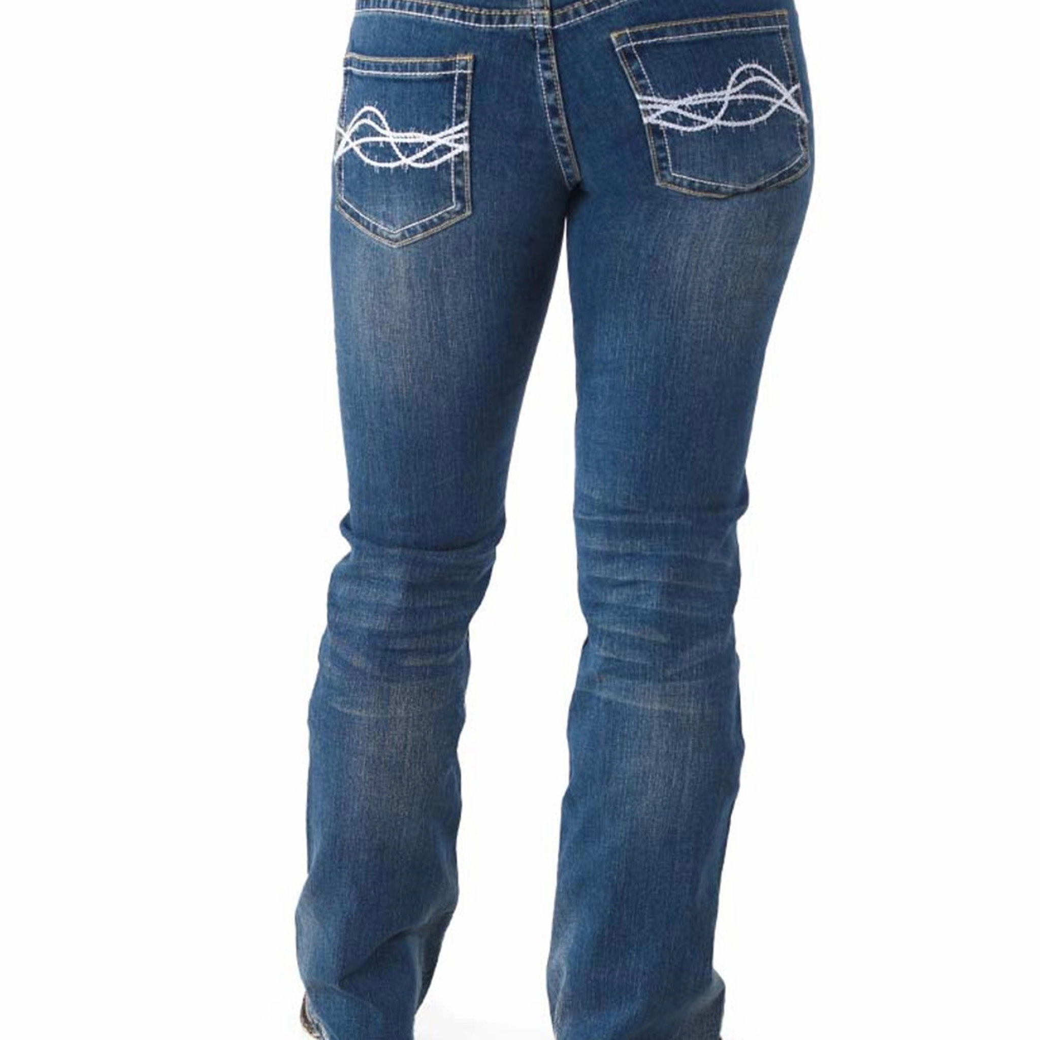 Comfortable Tailoring Date Night Sustainable Cowgirl Tuff Medium Wash Don't Fence Me In