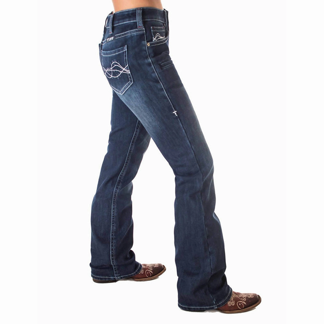 Casual Wear Cowgirl Tuff Women's Double Down Flannel Lined Jeans
