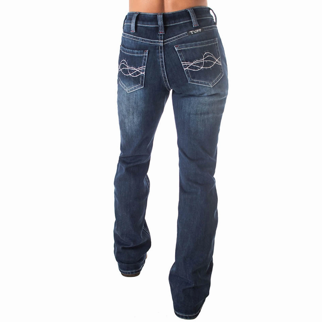 Cowgirl Tuff Women's Double Down Flannel Lined Jeans Comfort Stretch Technology Balanced Wardrobe