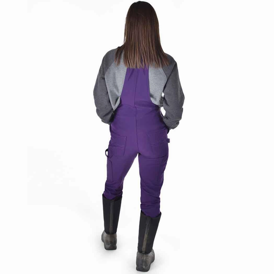 Cozy Street Style Cowgirl Tuff Women's Purple Overalls