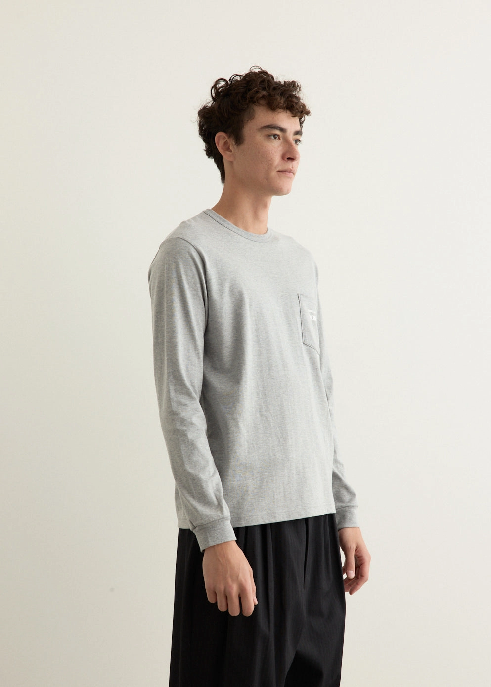 Garment Print Long-Sleeve T-Shirt Customizable Essential Fit