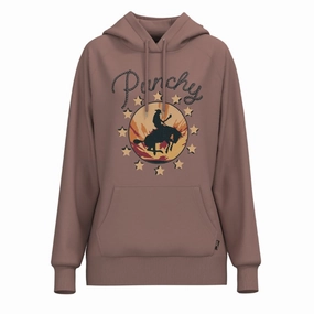 Hooey Women's Punchy Pink Hoodie Moisture Wicking Inner Layer Double Stitch Seams