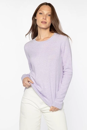 Knitted Look Double Layered Collars Reversible Crew