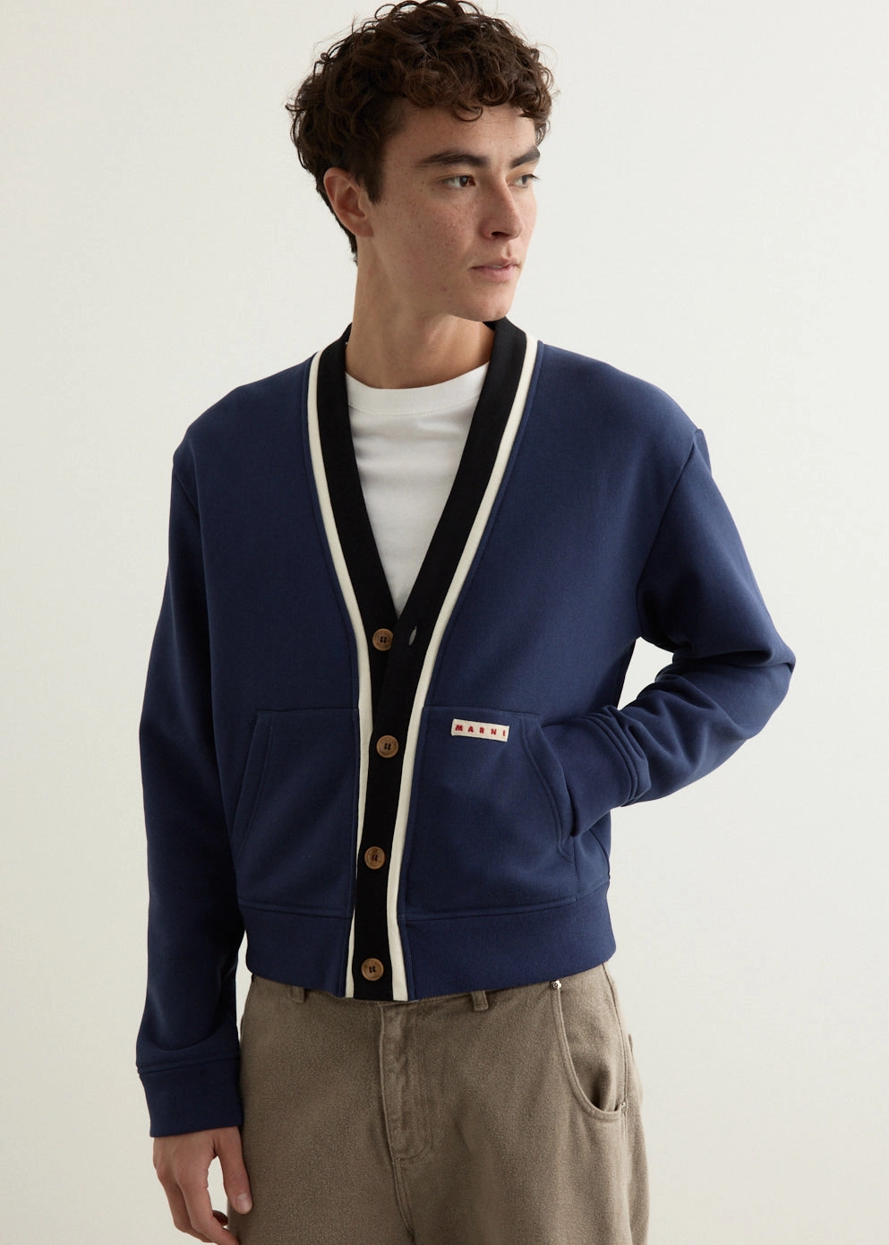 Vintage Wash Finish Comfortable knit piece Cardigan Sweatshirt