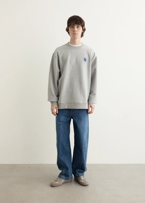 V neck Performance Fit Wear Significant Patch Sweatshirt