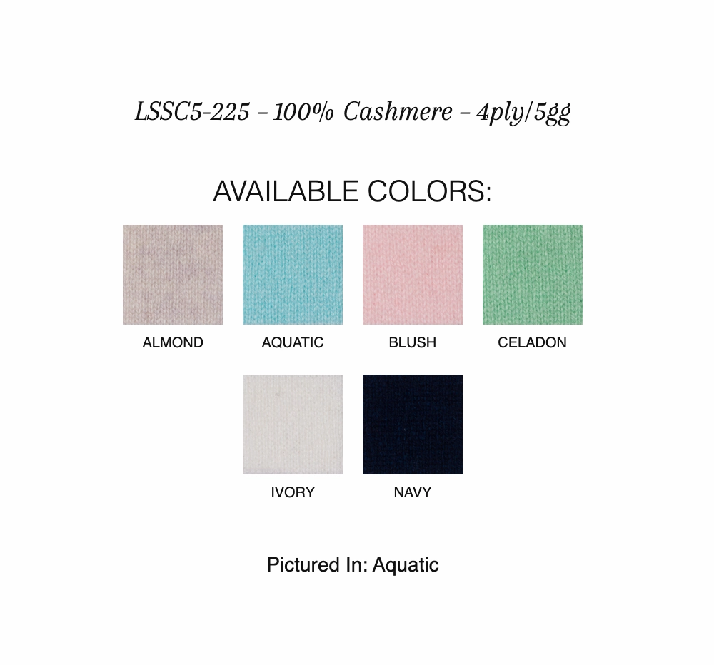 Thermal Insulation Technology 3 Quarter Sleeve Pointelle Cable Crew