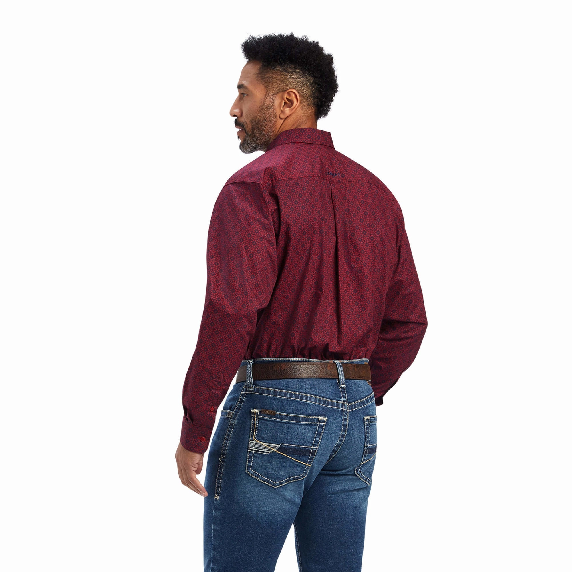 Resort Wear Ariat Men's Diamond Print Shirt