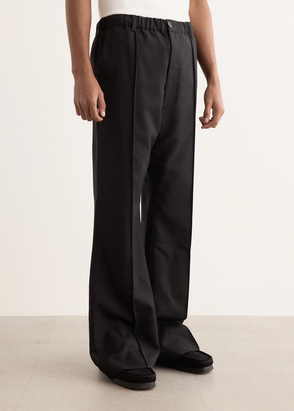 Wool Trousers Casual Active Decorative stitching