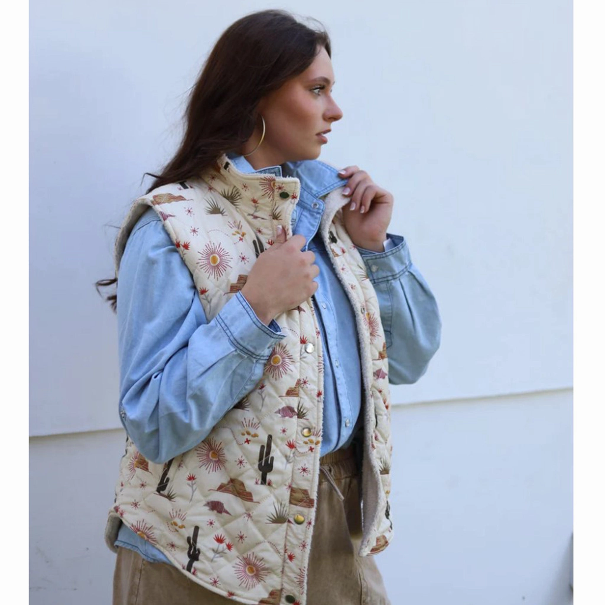 Everyday Layer Style Crazy Consuela Women's Desert Dream Puffer Vest