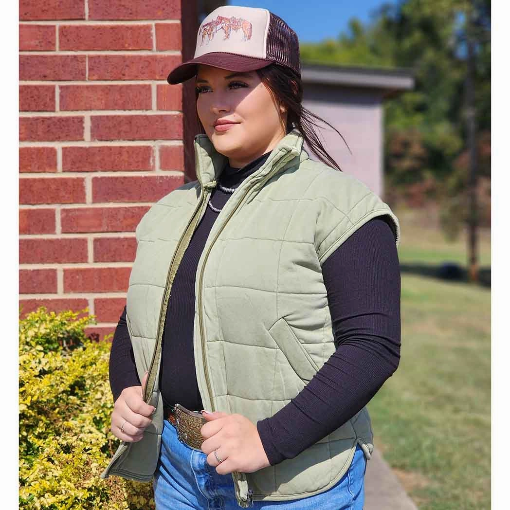 Weight Distribution System Crazy Consuela Women's Olive Vest