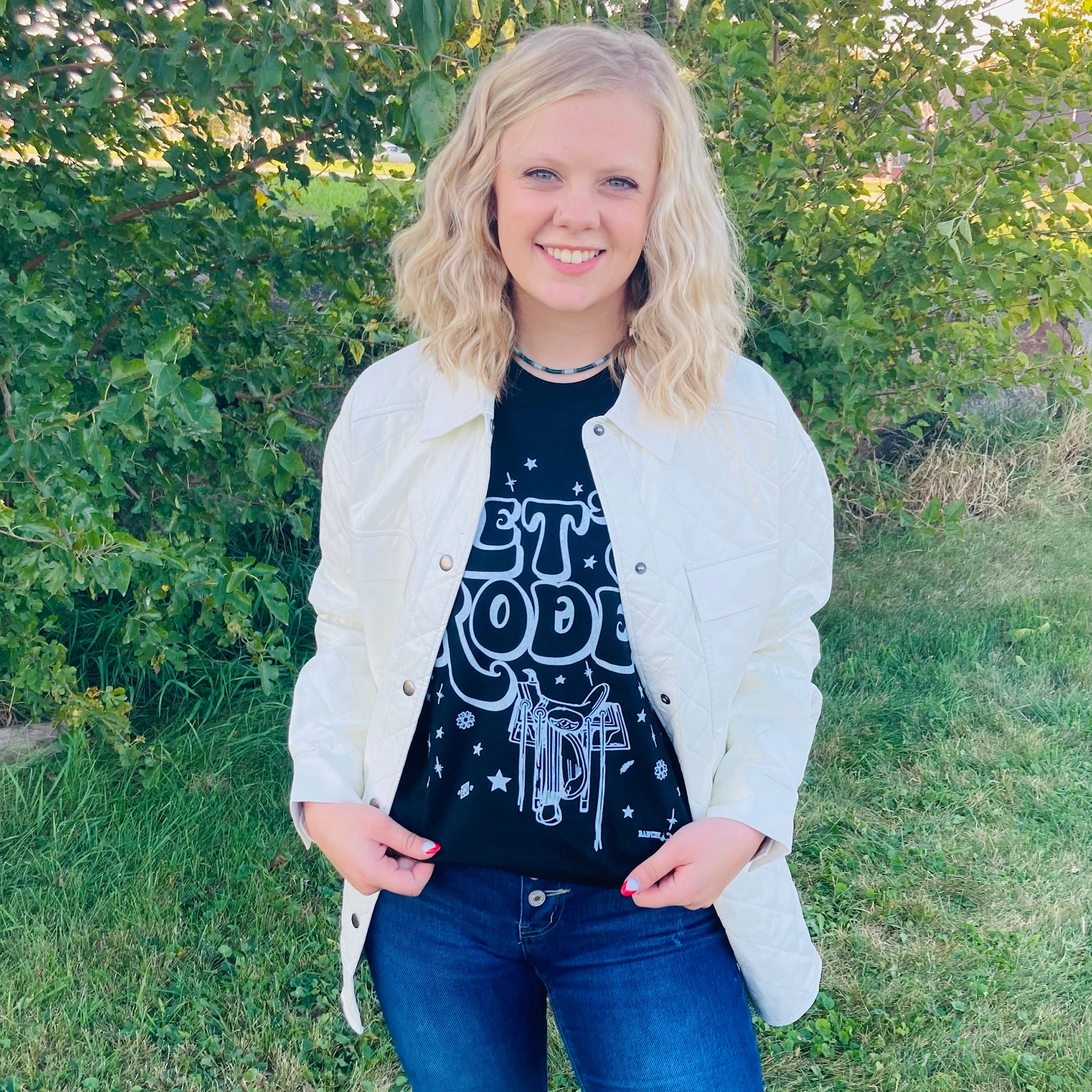 Ergonomic Cut Cream Diamond Quilted Leather Jacket