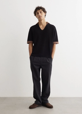 Crochet Collar Polo Odor Control Fabric