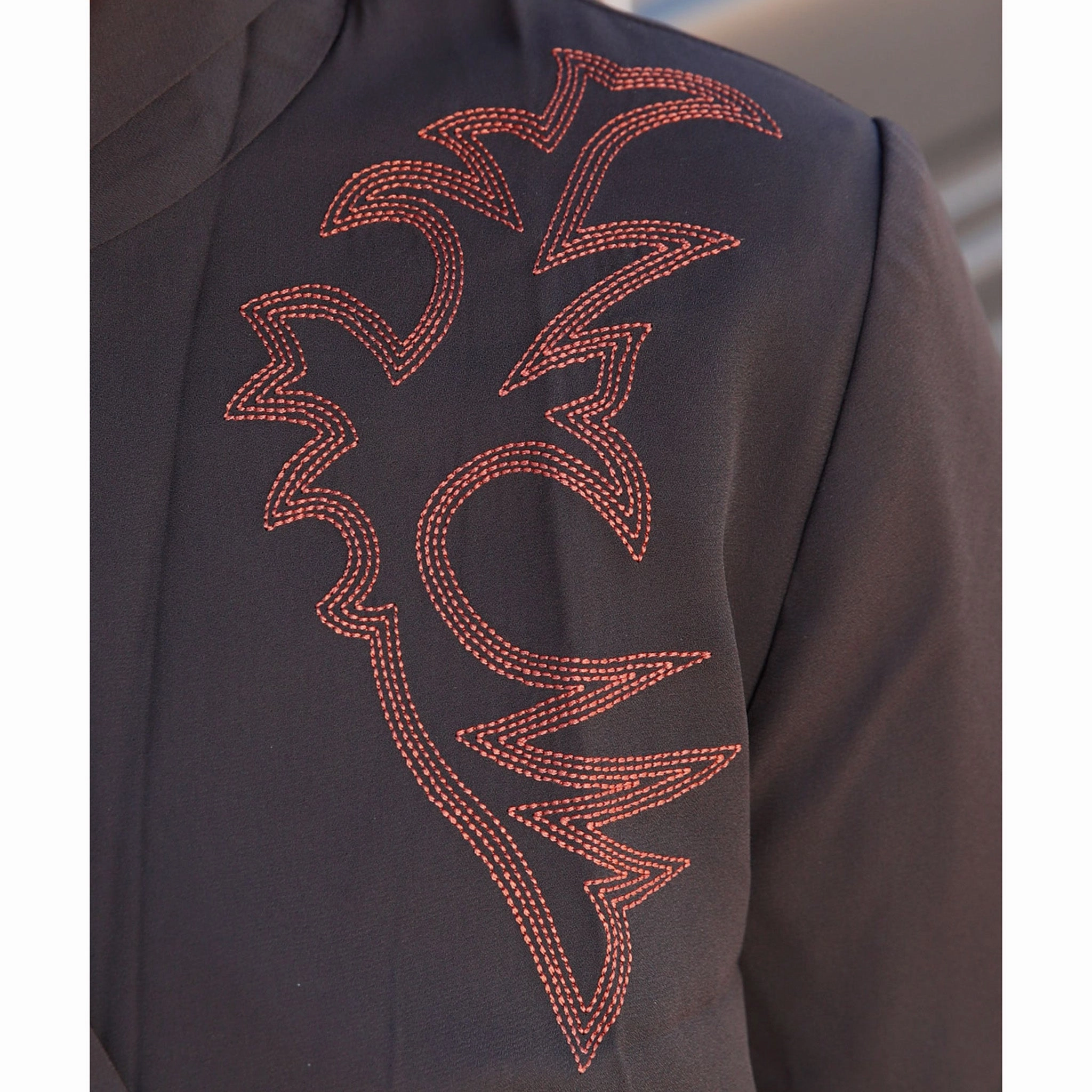 Non Restrictive Fit Cruel Girl Brown Boot Yoke Blazer