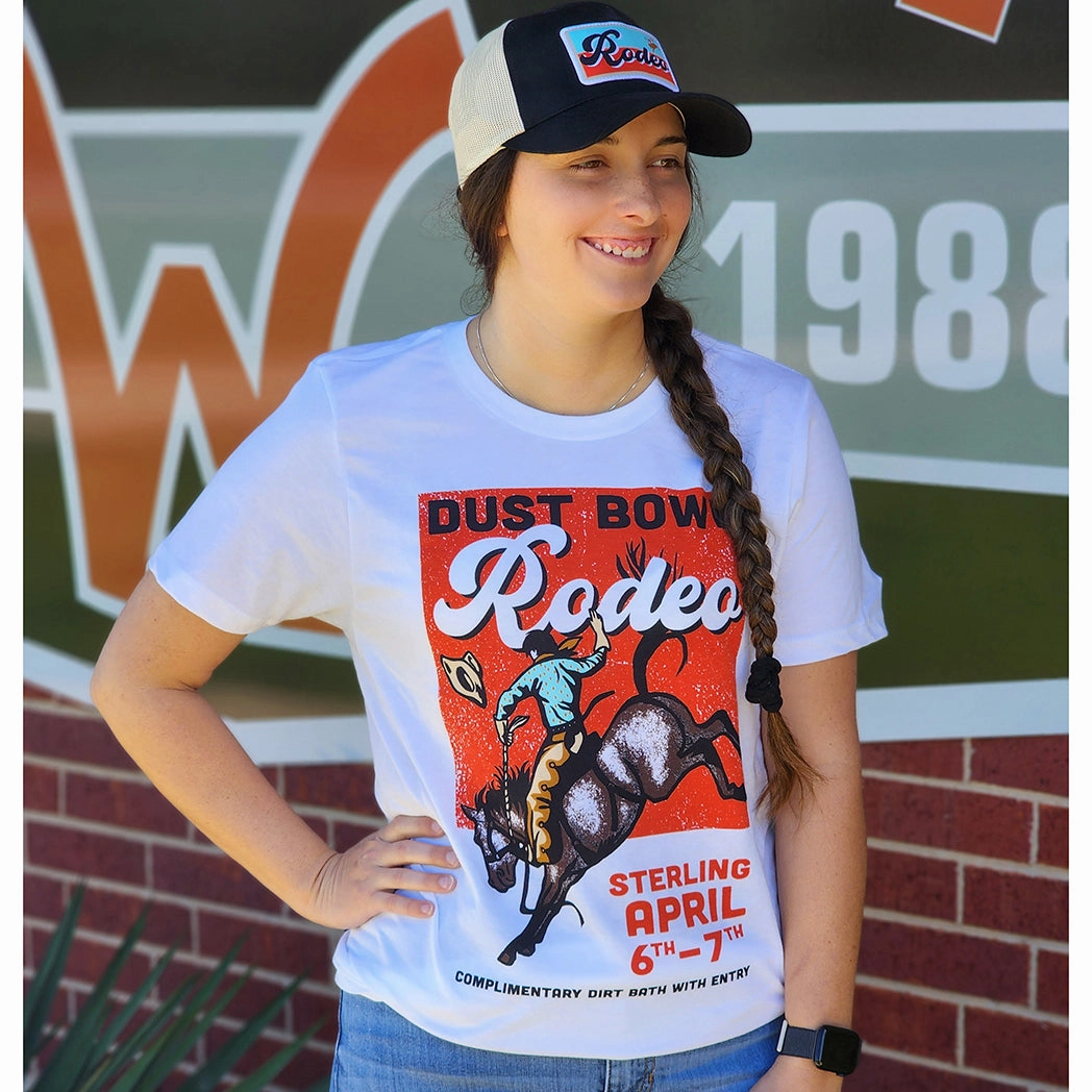 RawHemDetail Reinforced Shoulder Cruel Girl Women's Dust Bowl Rodeo Tee