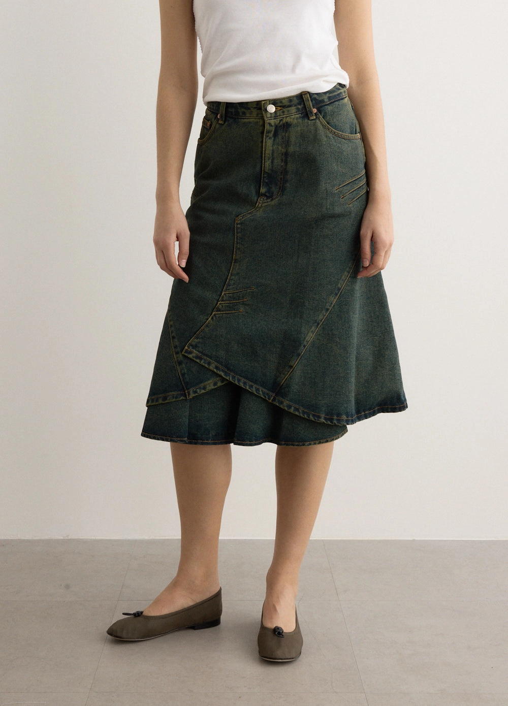Custom Flare Layered Skirt Cozy Finish