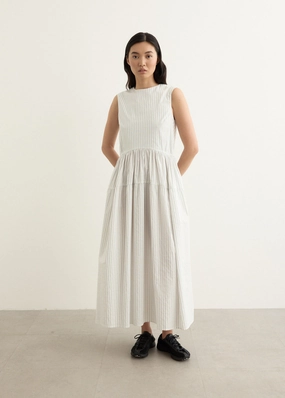 Cypress Stripe Dress Sleek Design Light Flow