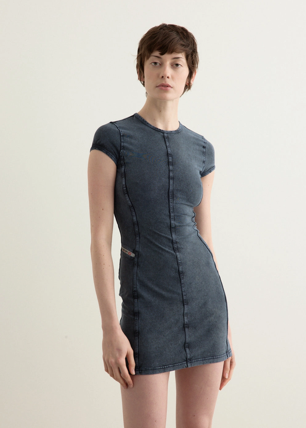 D-Cupsleeves Dress Soft Stretch Hidden Zipper