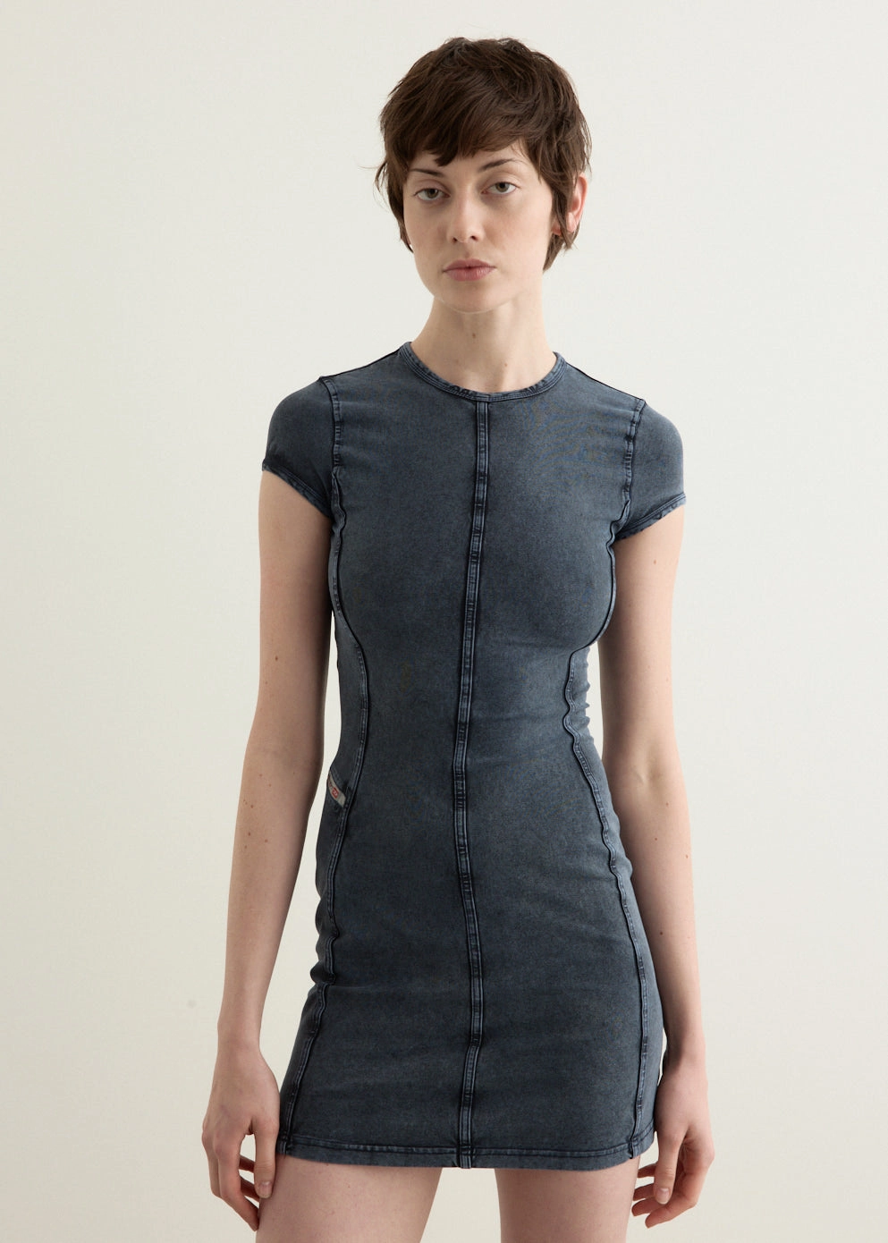 D-Cupsleeves Dress Seamless-Look