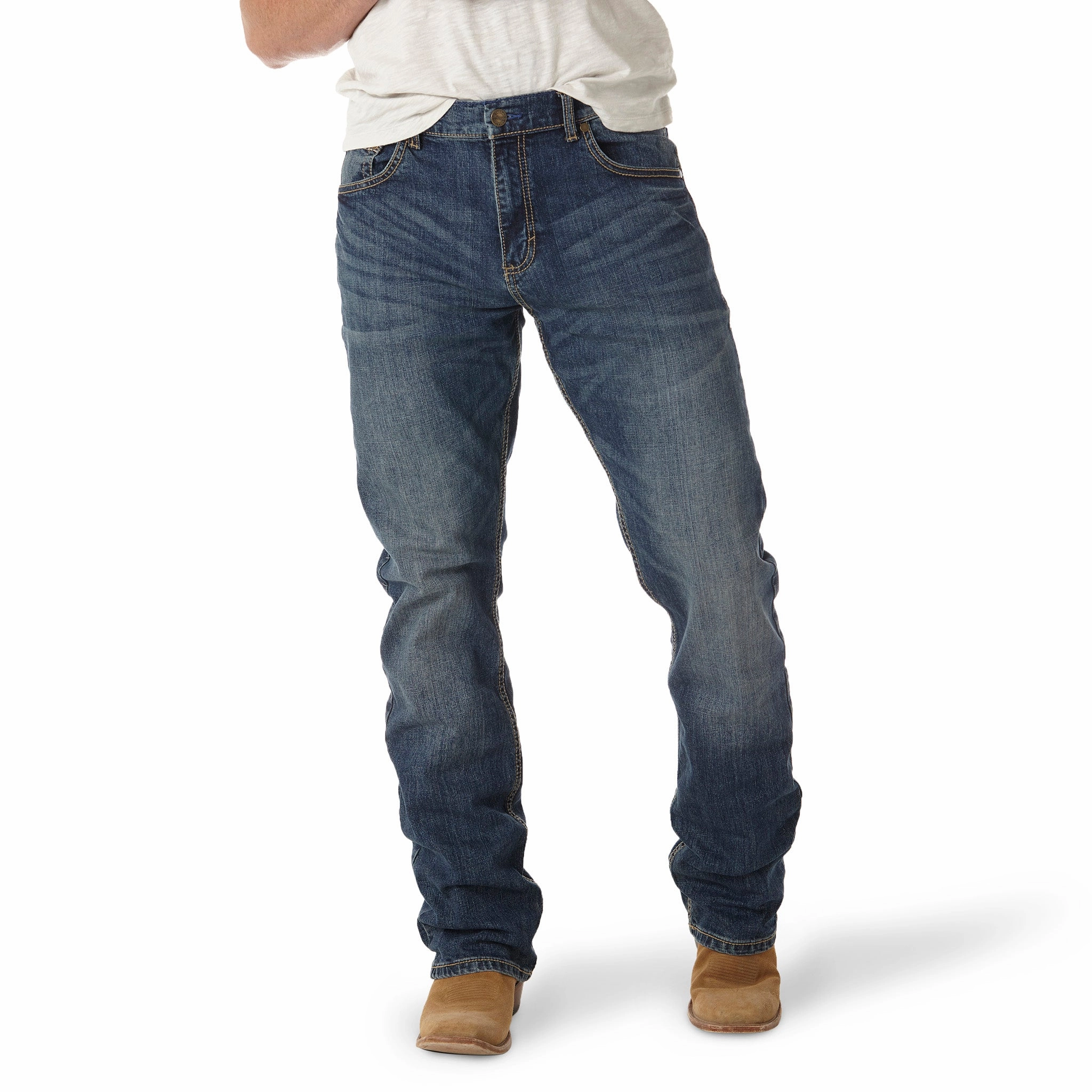 Strong Stitch Wrangler Men's Retro Layton Slim Fit Jean