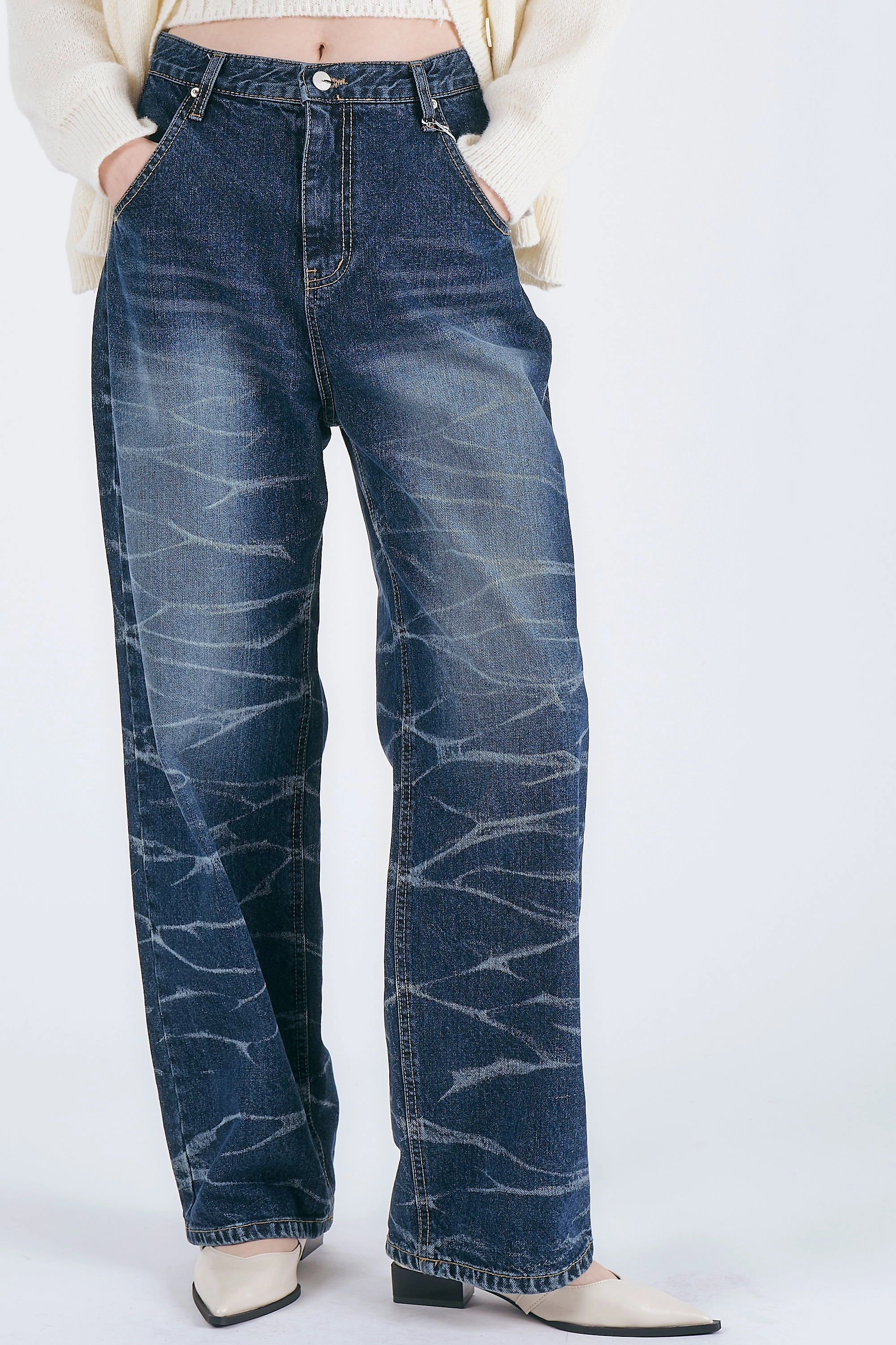 Simple Choice Daisy Whisker Wash Jeans