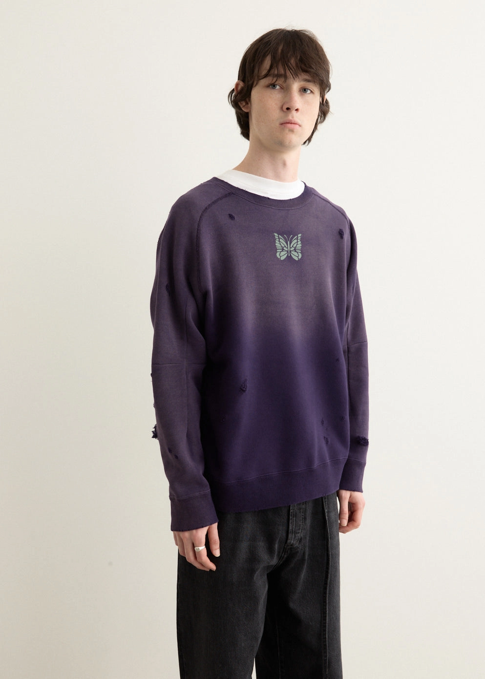 Deconstructed Sweat Shirt Relaxed Look