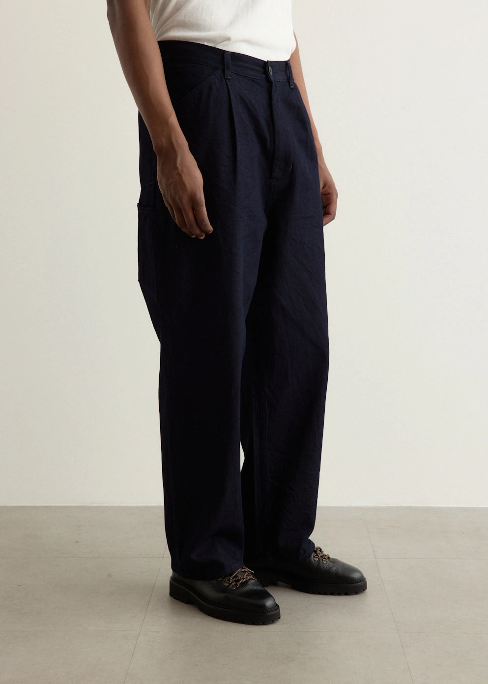 Deep Tuck Pressed Pants Sport Comfort Eco Friendly Dye Process