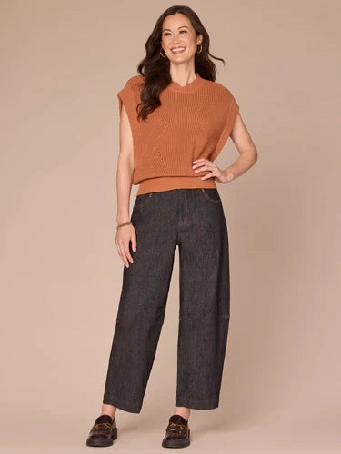 Reinforced Hem Cozy Fit Democracy Ginger Spice Sweater Vest