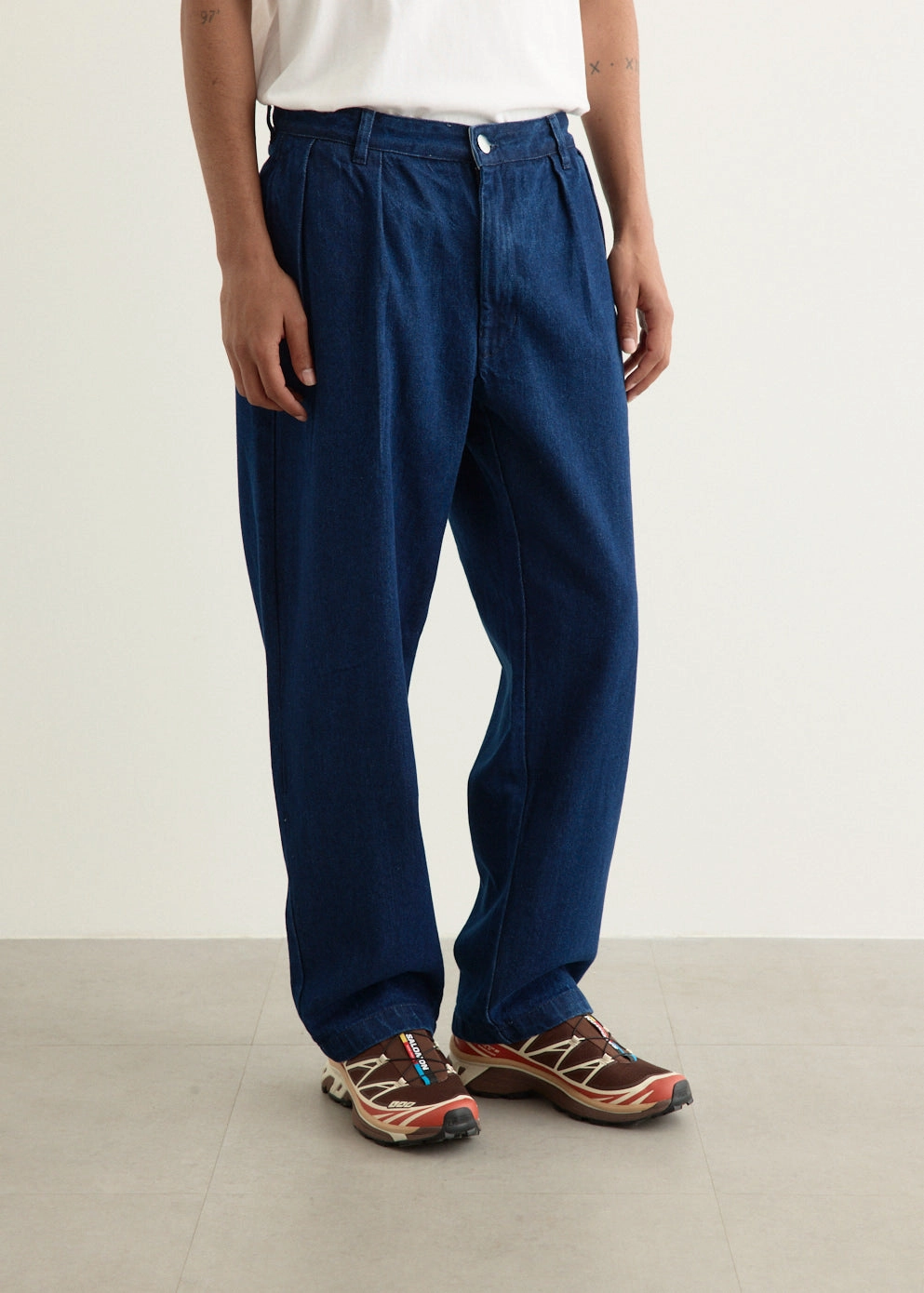 Denim Part Timer Pants Ergonomic Cut