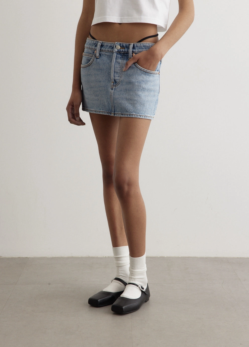 Fresh Vibe Diamante Charm Mini Skirt