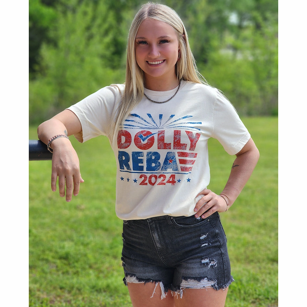 Dolly & Reba 2024 Tee Casual Style AthleisureCompatible