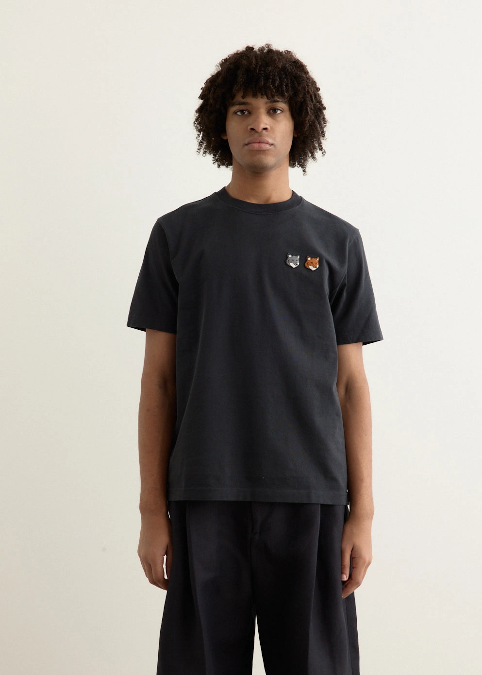 Double Bold Fox Head Comfort T-Shirt Fit Comfort