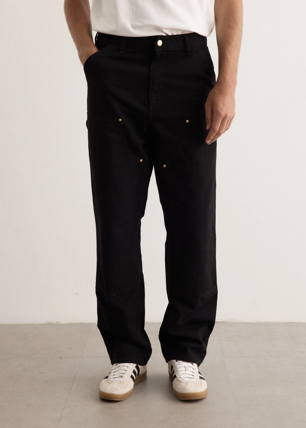 Modern Cut Casual Layer Fit Double Knee Pants