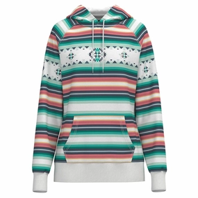 Hooey Ladies "Mesa" Serape Pattern Hoodie Style Staple