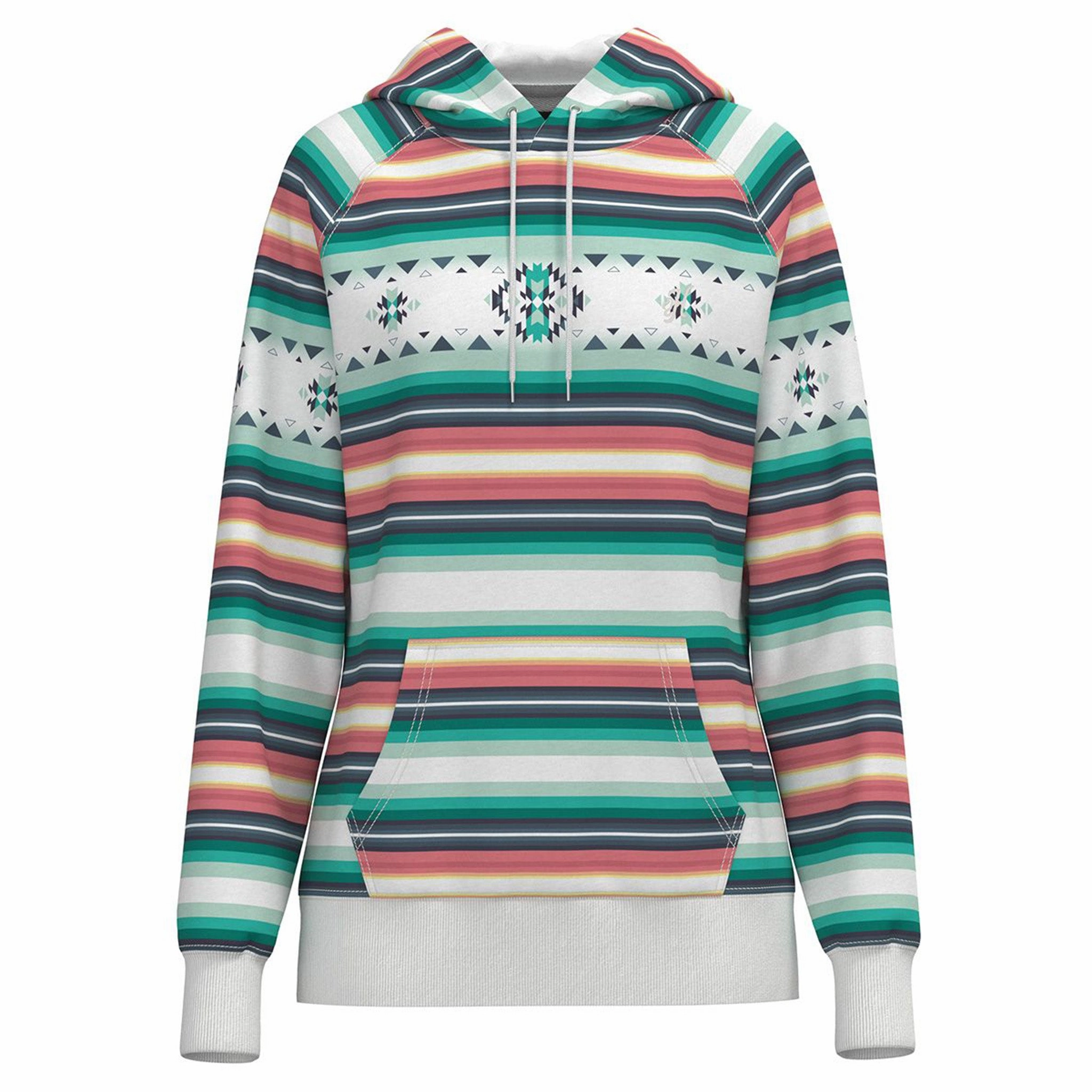 Hooey Ladies "Mesa" Serape Pattern Hoodie Style Staple
