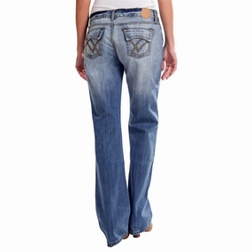 Tin Haul Mimi Paint Splash Bootcut Jean Stone Wash Finish