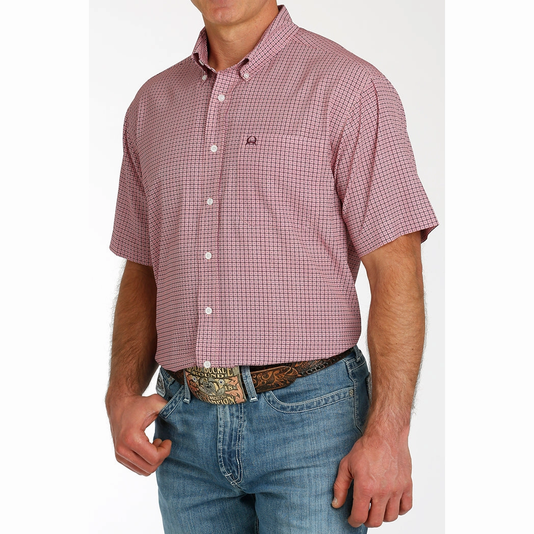 Cinch Men's Rose ArenaFlex Short Sleeve Matte Finish Lightweight Wear