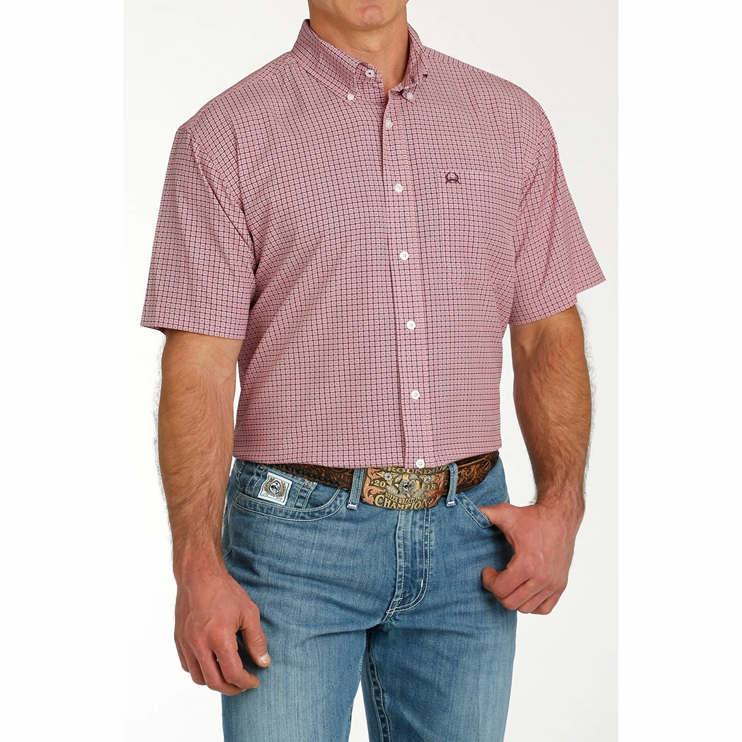 Cinch Men's Rose ArenaFlex Short Sleeve family gathering Bamboo Fiber Blend
