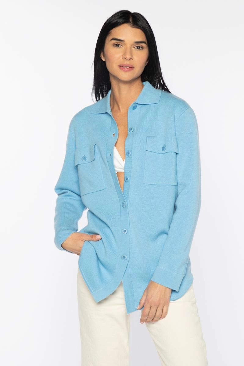 Breathable Design Fit Doubleknit Shacket