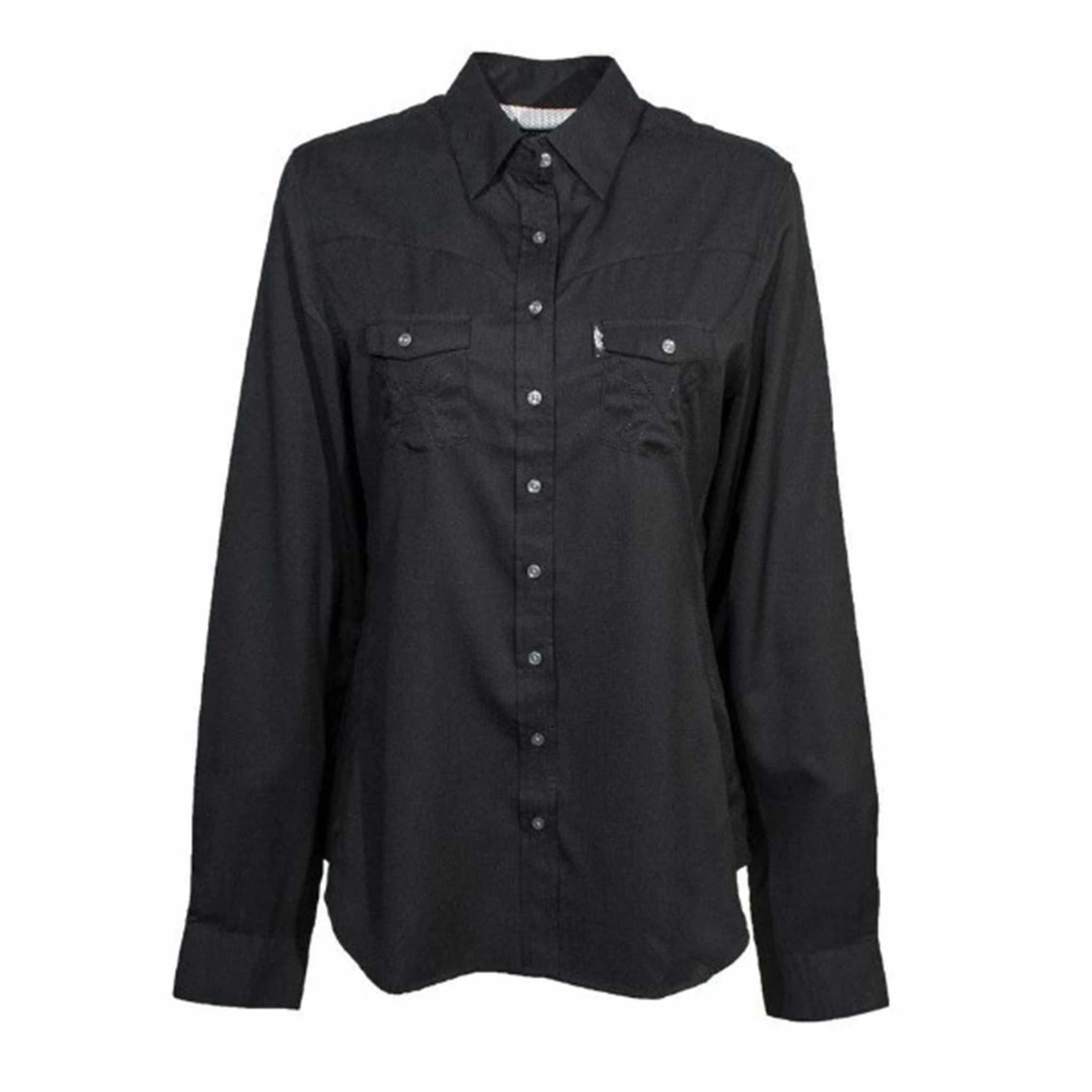 Hooey Women's SOL Black Competition Shirt Ventilated Panels Thermal Insulation Core