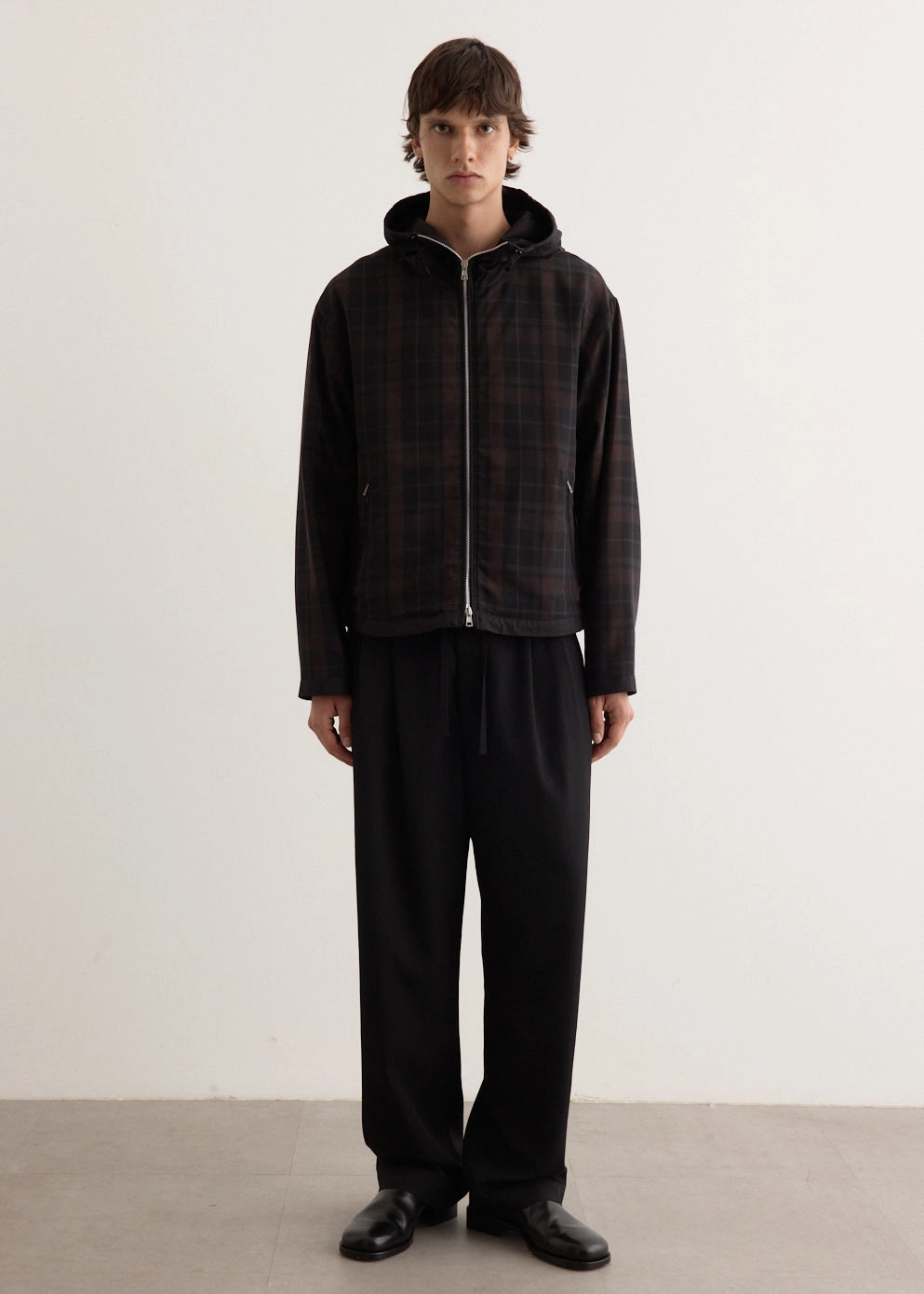 Flexible shape Drawstring Pleated Pants